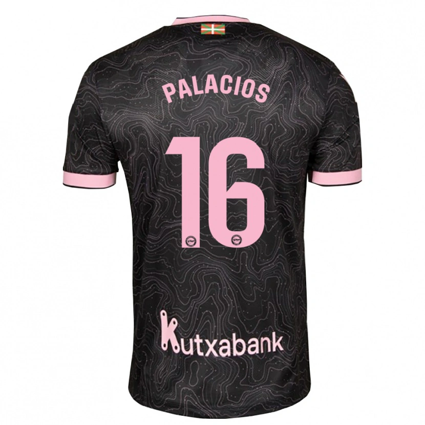Danxen Mujer Camiseta Aser Palacios #16 Negro Rosa 2ª Equipación 2026/27 La Camisa México