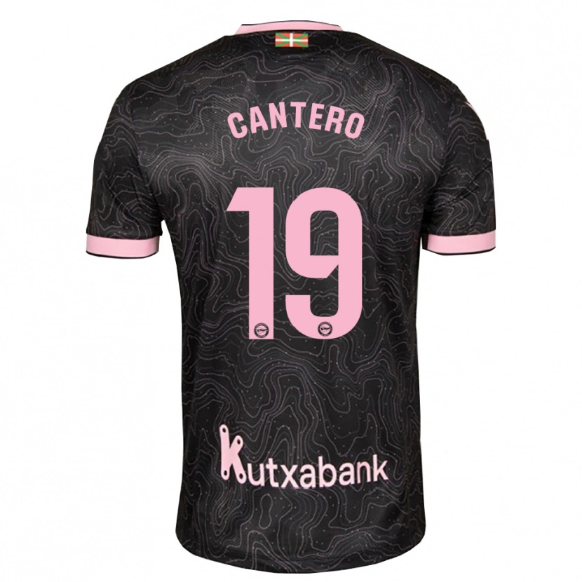 Danxen Mujer Camiseta Adrian Cantero #19 Negro Rosa 2ª Equipación 2026/27 La Camisa México