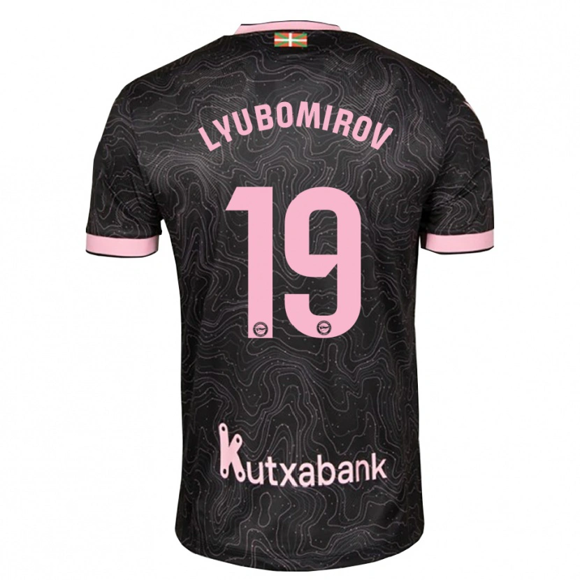Danxen Mujer Camiseta Daniel Lyubomirov #19 Negro Rosa 2ª Equipación 2026/27 La Camisa México