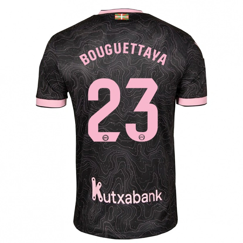 Danxen Mujer Camiseta Tazghat Bouguettaya #23 Negro Rosa 2ª Equipación 2026/27 La Camisa México