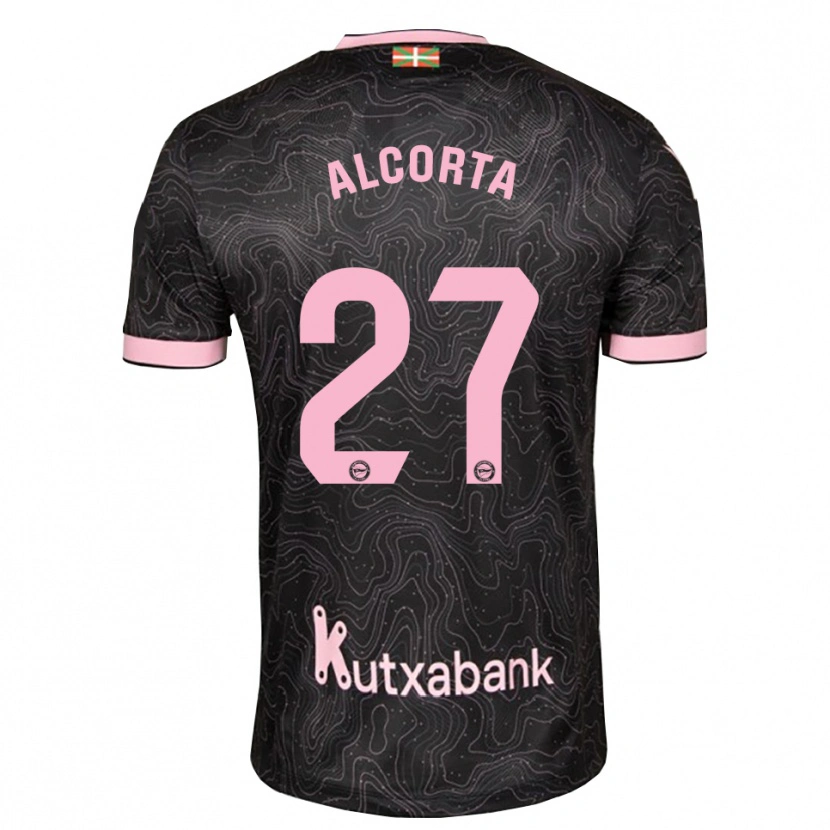 Danxen Mujer Camiseta Alaitz Alcorta #27 Negro Rosa 2ª Equipación 2026/27 La Camisa México