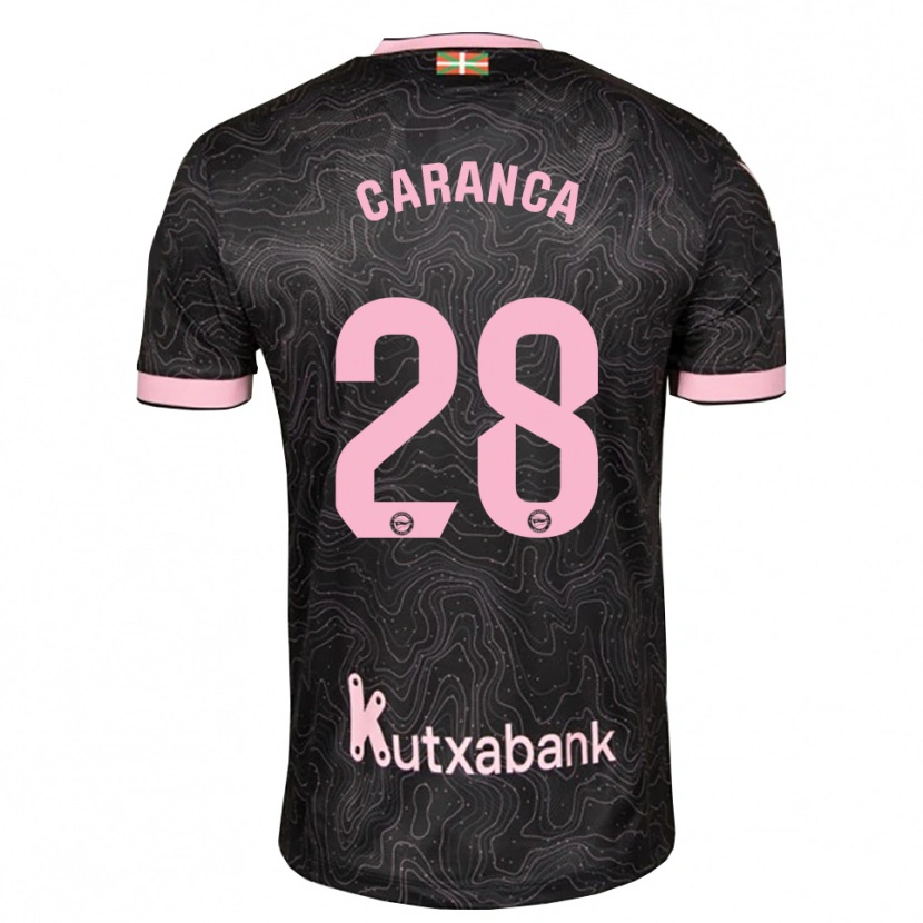 Danxen Mujer Camiseta Sara Caranca #28 Negro Rosa 2ª Equipación 2026/27 La Camisa México