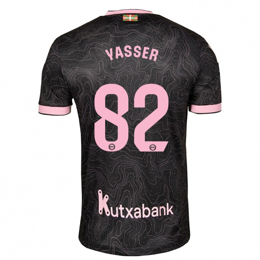 Danxen Mujer Camiseta Omar Yasser #82 Negro Rosa 2ª Equipación 2026/27 La Camisa México