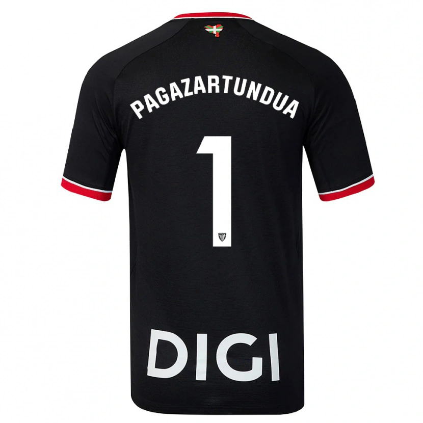 Danxen Mujer Camiseta Iker Pagazartundua #1 Negro Blanco Rojo 2ª Equipación 2026/27 La Camisa México