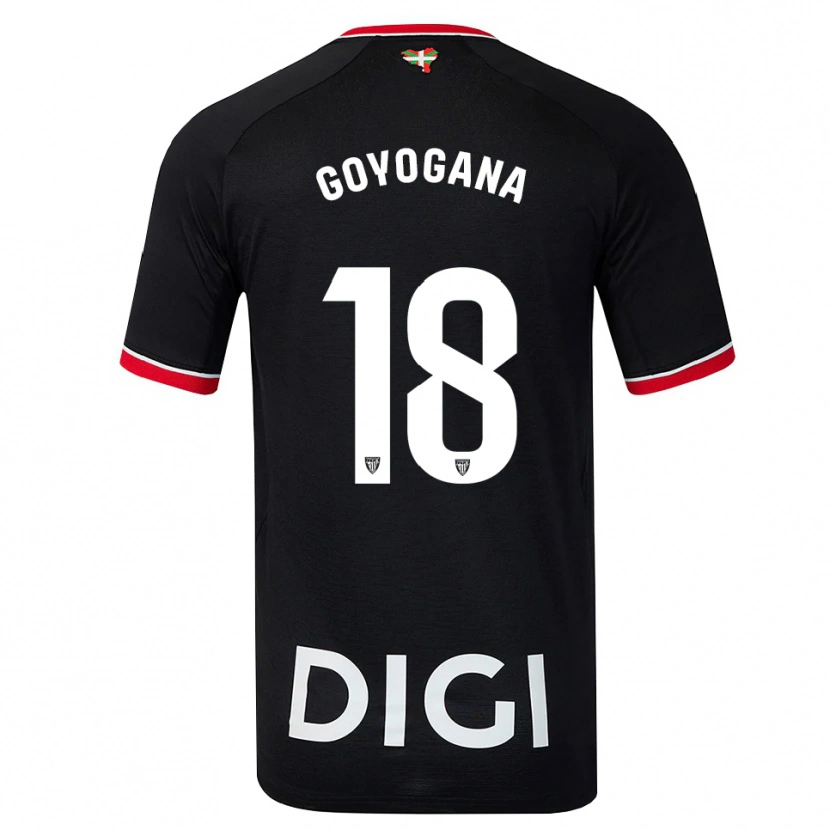 Danxen Mujer Camiseta Unax Goyogana #18 Negro Blanco Rojo 2ª Equipación 2026/27 La Camisa México