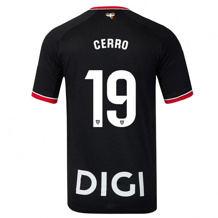 Danxen Mujer Camiseta Mariana Cerro Galán #19 Negro Blanco Rojo 2ª Equipación 2026/27 La Camisa México