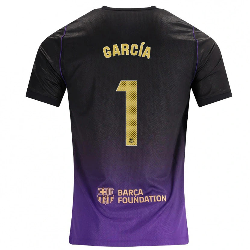 Danxen Mujer Camiseta Joan García #1 Morado Amarillo Negro 2ª Equipación 2026/27 La Camisa México