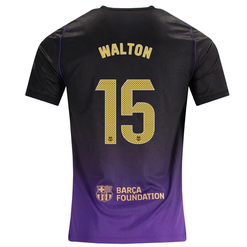 Danxen Mujer Camiseta Alex Walton #15 Morado Amarillo Negro 2ª Equipación 2026/27 La Camisa México