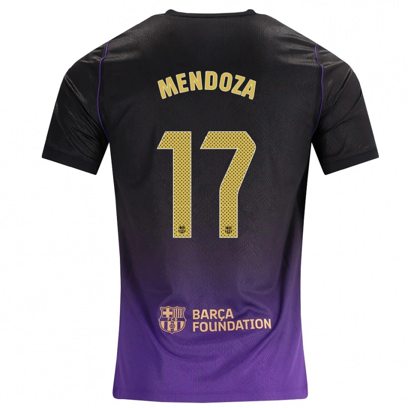 Danxen Mujer Camiseta Byron Mendoza #17 Morado Amarillo Negro 2ª Equipación 2026/27 La Camisa México