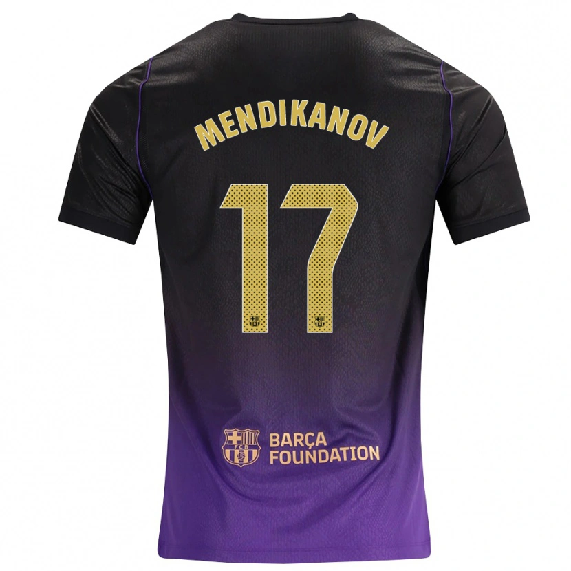 Danxen Mujer Camiseta Karim Mendikanov #17 Morado Amarillo Negro 2ª Equipación 2026/27 La Camisa México
