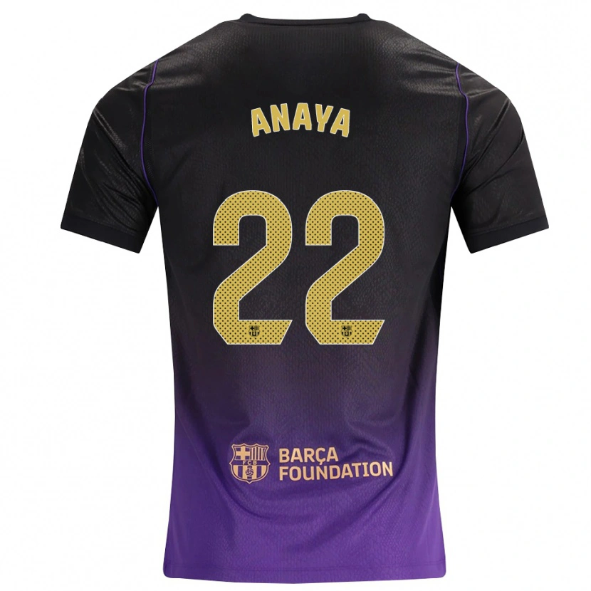 Danxen Mujer Camiseta Joan Anaya #22 Morado Amarillo Negro 2ª Equipación 2026/27 La Camisa México