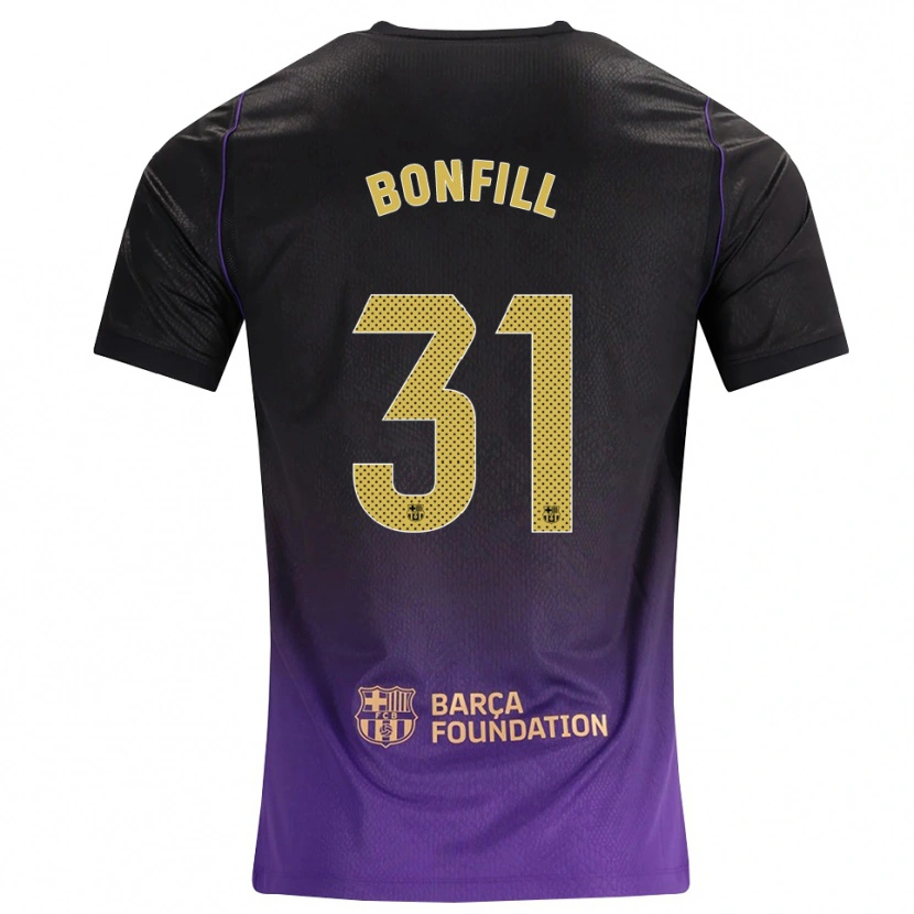 Danxen Mujer Camiseta Max Bonfill #31 Morado Amarillo Negro 2ª Equipación 2026/27 La Camisa México