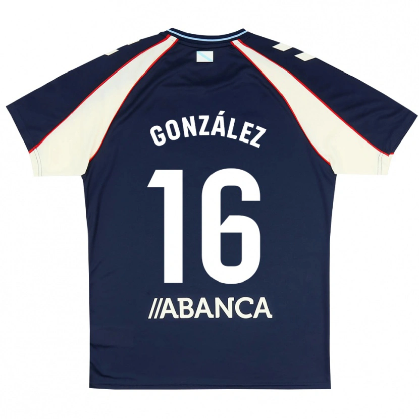 Danxen Mujer Camiseta Hugo González #16 Azul Real Rojo Blanco 2ª Equipación 2026/27 La Camisa México