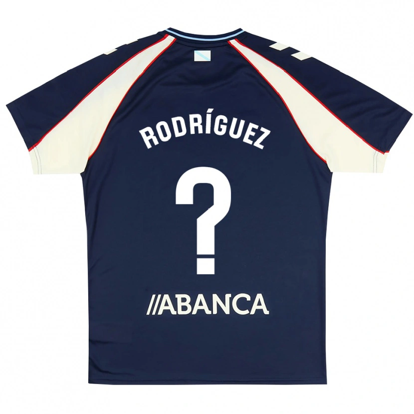 Danxen Mujer Camiseta Yago Rodríguez #0 Azul Real Rojo Blanco 2ª Equipación 2026/27 La Camisa México