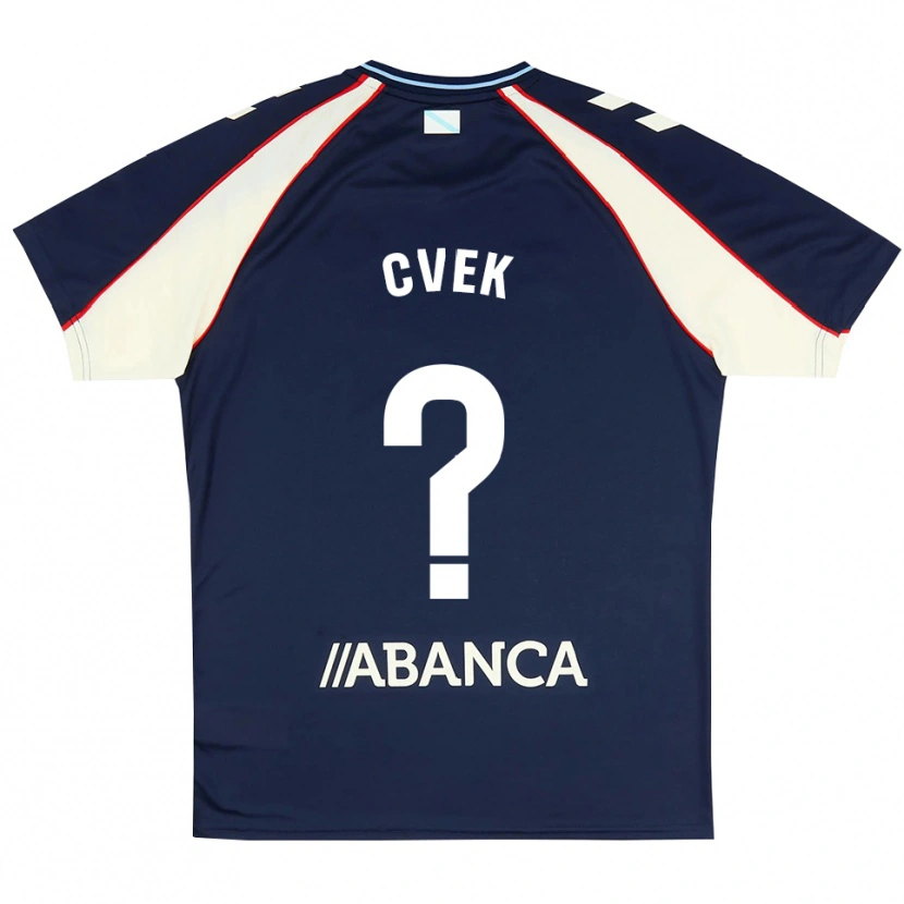 Danxen Mujer Camiseta William Cvek #0 Azul Real Rojo Blanco 2ª Equipación 2026/27 La Camisa México
