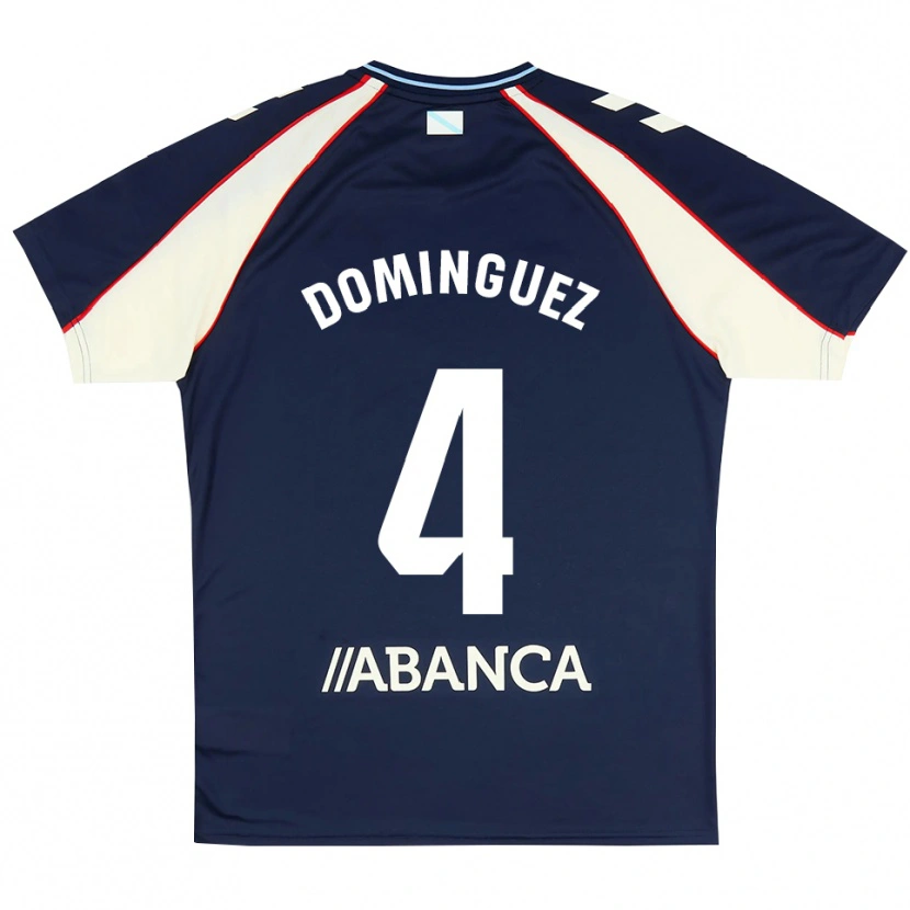 Danxen Mujer Camiseta Javi Domínguez #4 Azul Real Rojo Blanco 2ª Equipación 2026/27 La Camisa México