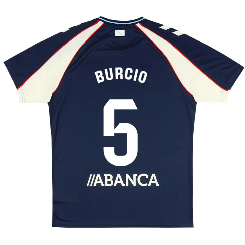 Danxen Mujer Camiseta Hugo Burcio #5 Azul Real Rojo Blanco 2ª Equipación 2026/27 La Camisa México