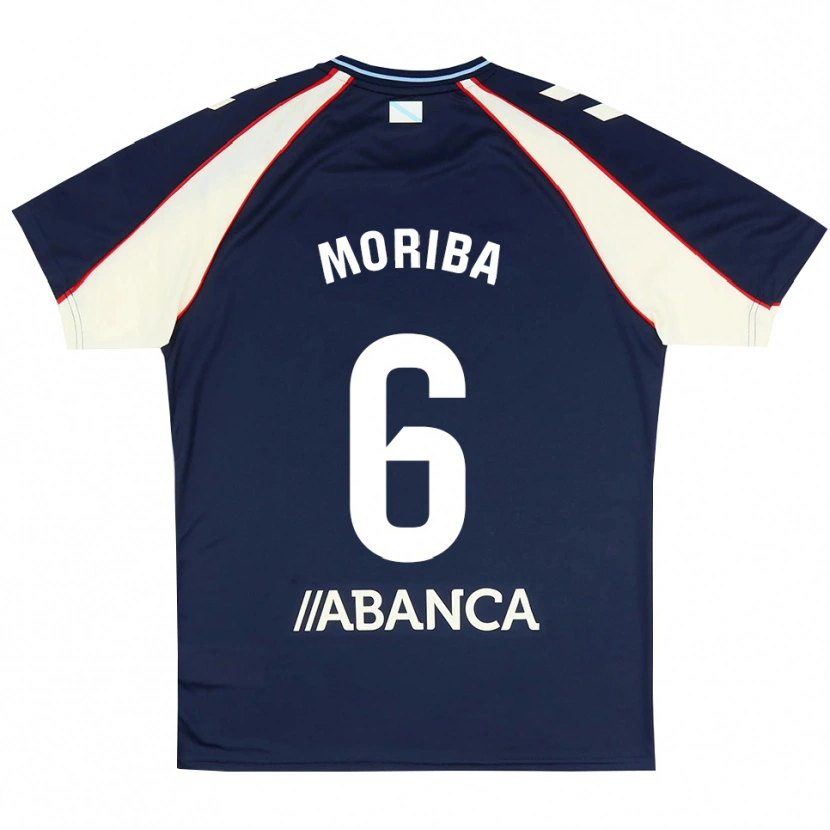 Danxen Mujer Camiseta Ilaix Moriba #6 Azul Real Rojo Blanco 2ª Equipación 2026/27 La Camisa México