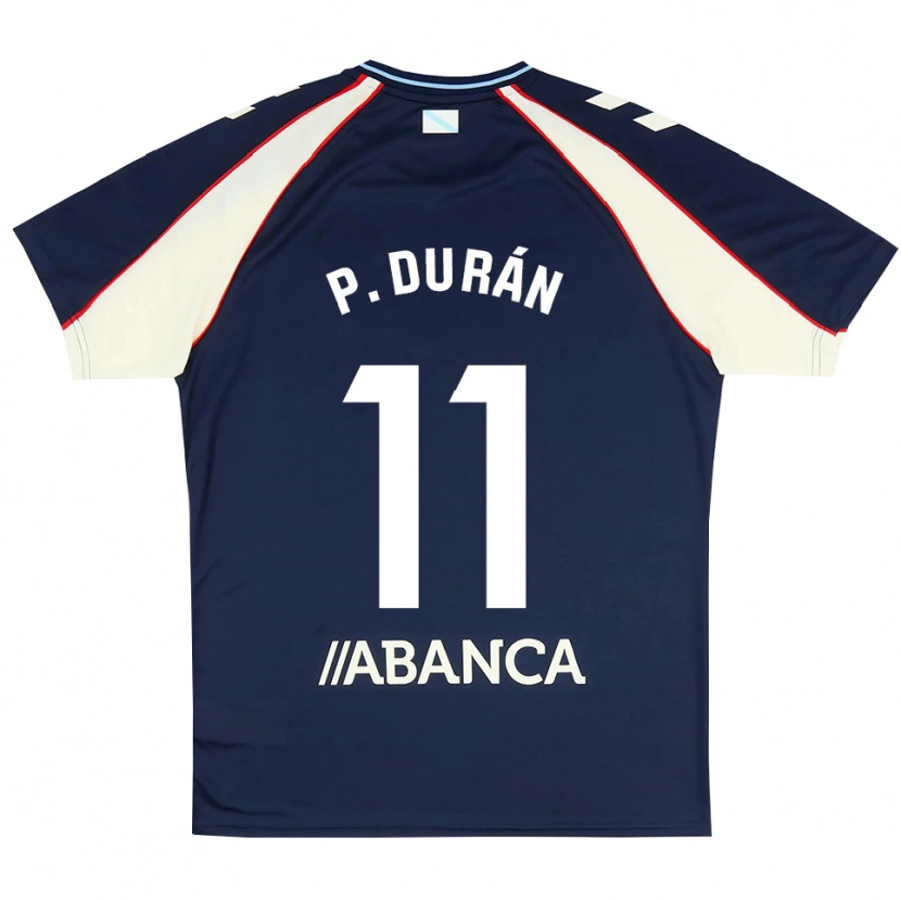 Danxen Mujer Camiseta Pablo Durán #11 Azul Real Rojo Blanco 2ª Equipación 2026/27 La Camisa México