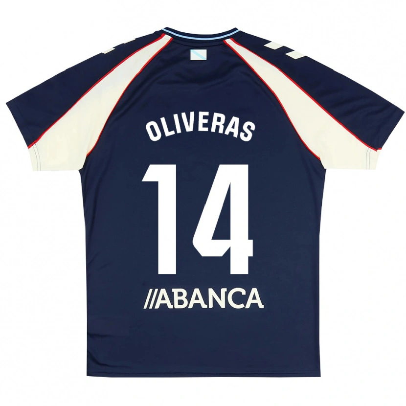 Danxen Mujer Camiseta Jan Oliveras #14 Azul Real Rojo Blanco 2ª Equipación 2026/27 La Camisa México