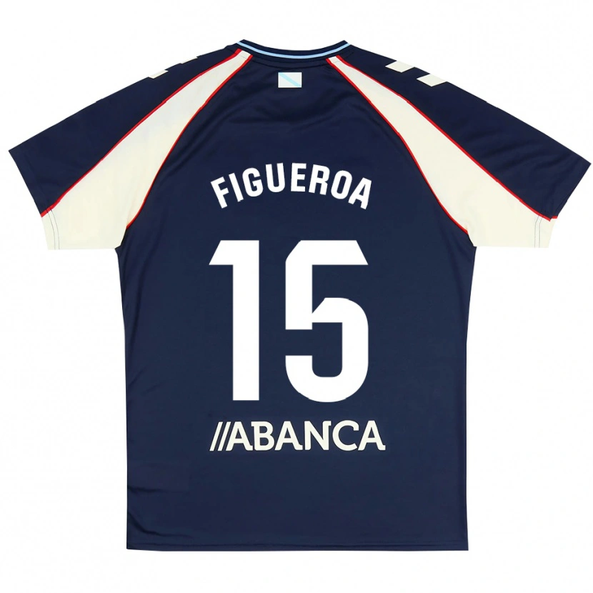 Danxen Mujer Camiseta María Figueroa #15 Azul Real Rojo Blanco 2ª Equipación 2026/27 La Camisa México