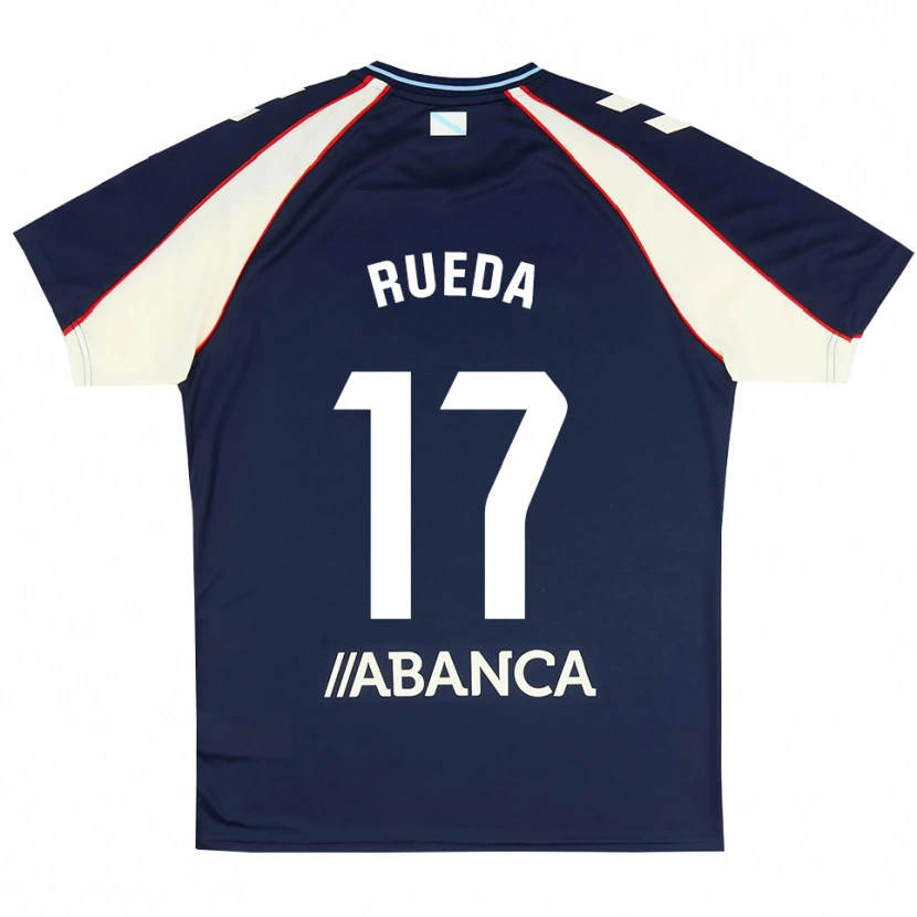 Danxen Mujer Camiseta Javi Rueda #17 Azul Real Rojo Blanco 2ª Equipación 2026/27 La Camisa México