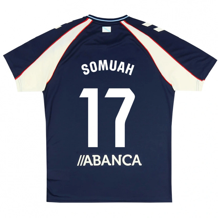 Danxen Mujer Camiseta Bernard Somuah #17 Azul Real Rojo Blanco 2ª Equipación 2026/27 La Camisa México