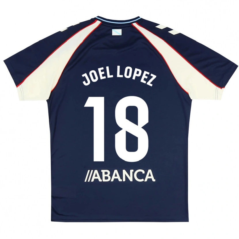 Danxen Mujer Camiseta Joel López #18 Azul Real Rojo Blanco 2ª Equipación 2026/27 La Camisa México