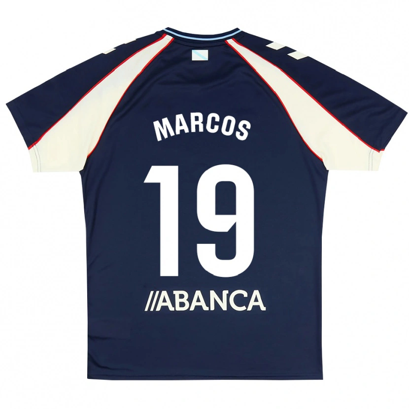 Danxen Mujer Camiseta Óscar Marcos #19 Azul Real Rojo Blanco 2ª Equipación 2026/27 La Camisa México