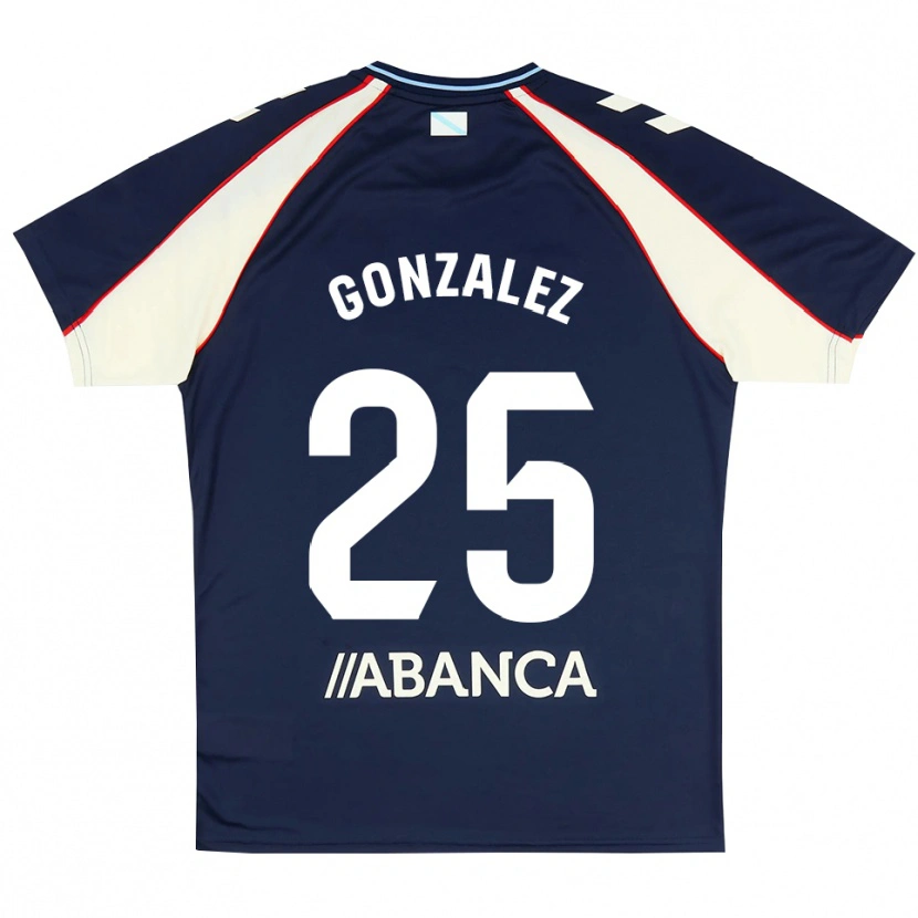 Danxen Mujer Camiseta Marcos González #25 Azul Real Rojo Blanco 2ª Equipación 2026/27 La Camisa México