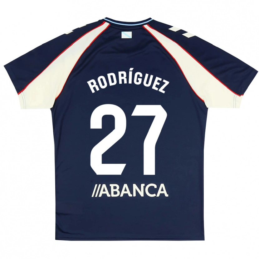 Danxen Mujer Camiseta Noah Rodríguez #27 Azul Real Rojo Blanco 2ª Equipación 2026/27 La Camisa México