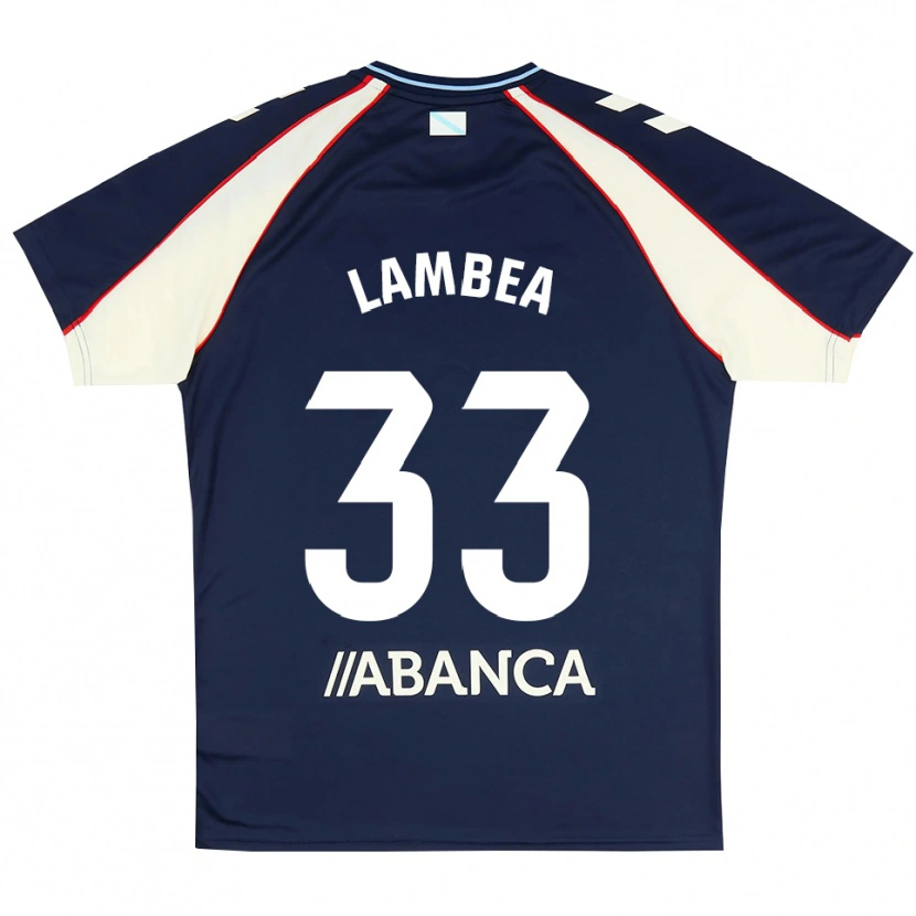 Danxen Mujer Camiseta Jorge Lambea #33 Azul Real Rojo Blanco 2ª Equipación 2026/27 La Camisa México