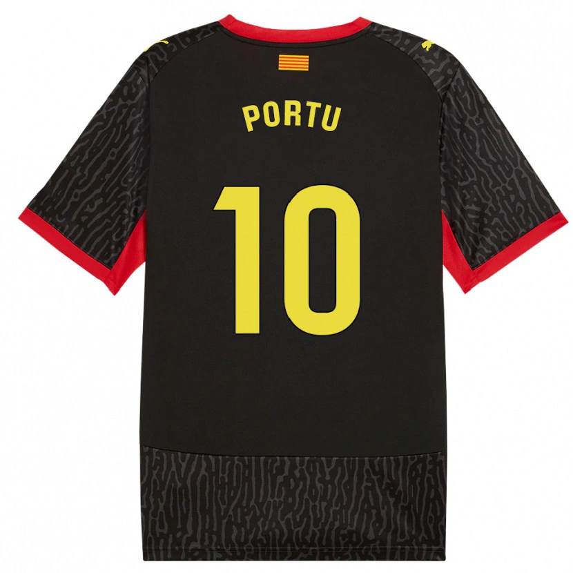 Danxen Mujer Camiseta Cristian Portugués Manzanera #10 Negro Amarillo Rojo 2ª Equipación 2026/27 La Camisa México