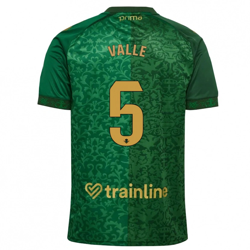 Danxen Mujer Camiseta María Valle López #5 Verde Bosque Dorado Oscuro 2ª Equipación 2026/27 La Camisa México