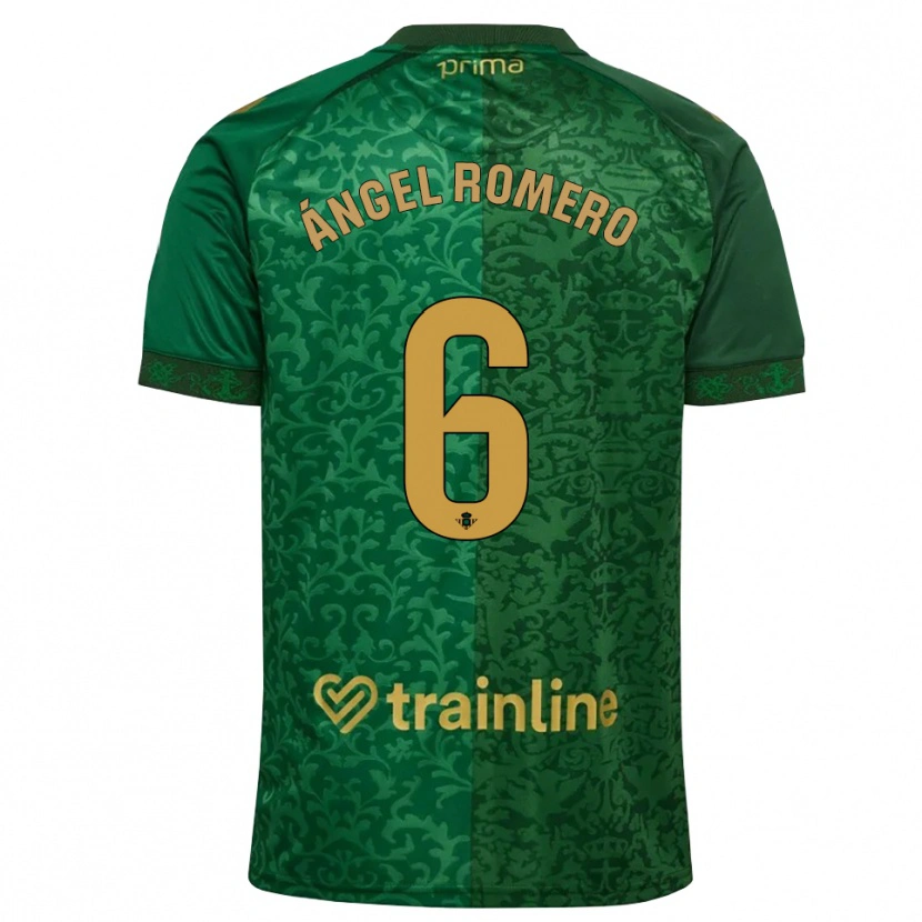 Danxen Mujer Camiseta Miguel Romero #6 Verde Bosque Dorado Oscuro 2ª Equipación 2026/27 La Camisa México