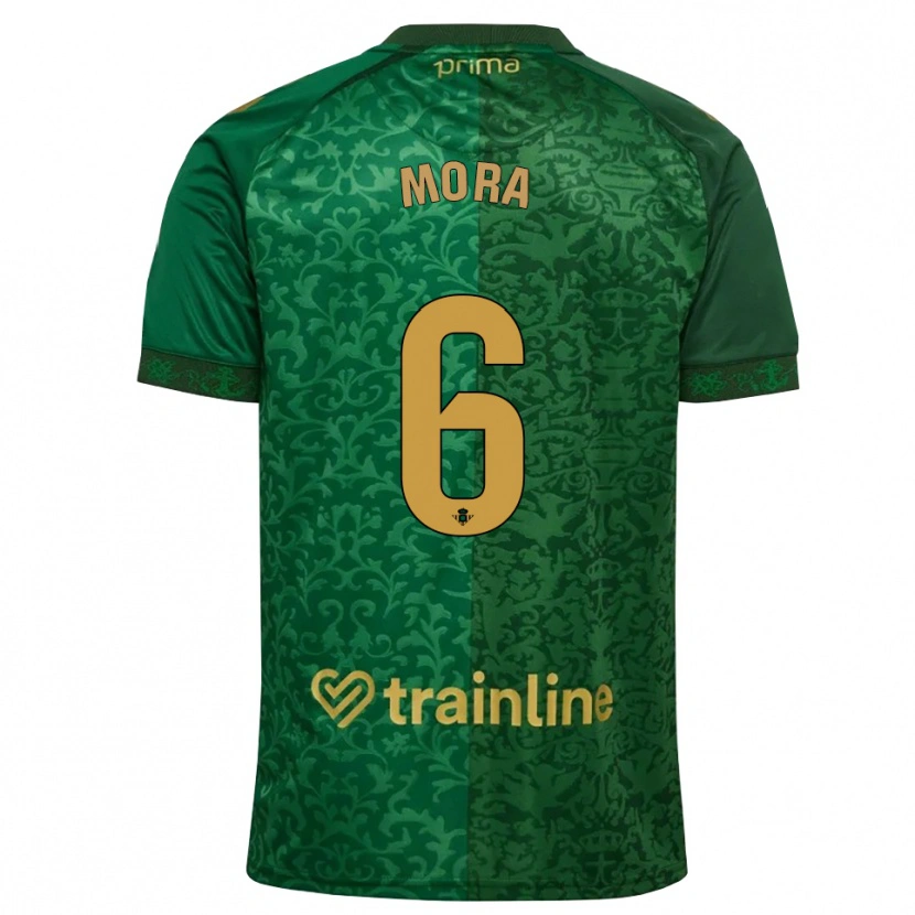 Danxen Mujer Camiseta Marcos Mora #6 Verde Bosque Dorado Oscuro 2ª Equipación 2026/27 La Camisa México