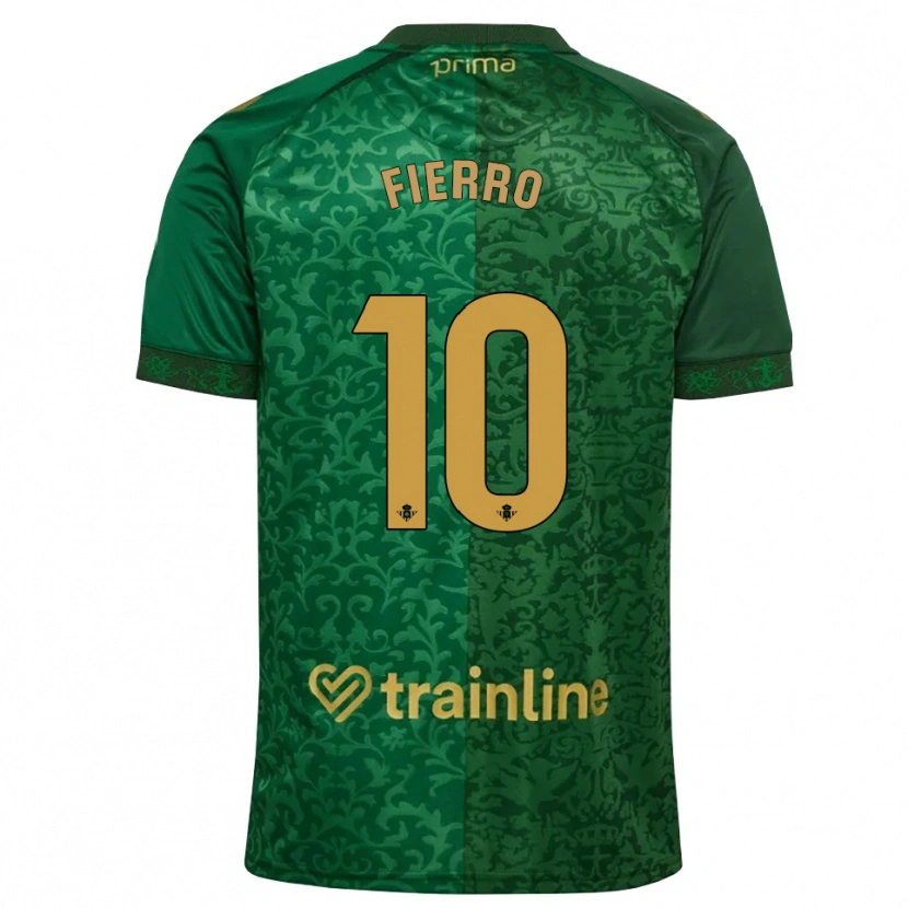Danxen Mujer Camiseta Enzo Fierro #10 Verde Bosque Dorado Oscuro 2ª Equipación 2026/27 La Camisa México