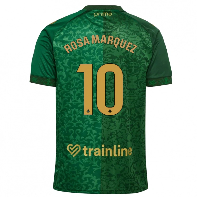 Danxen Mujer Camiseta Rosa Márquez Baena #10 Verde Bosque Dorado Oscuro 2ª Equipación 2026/27 La Camisa México