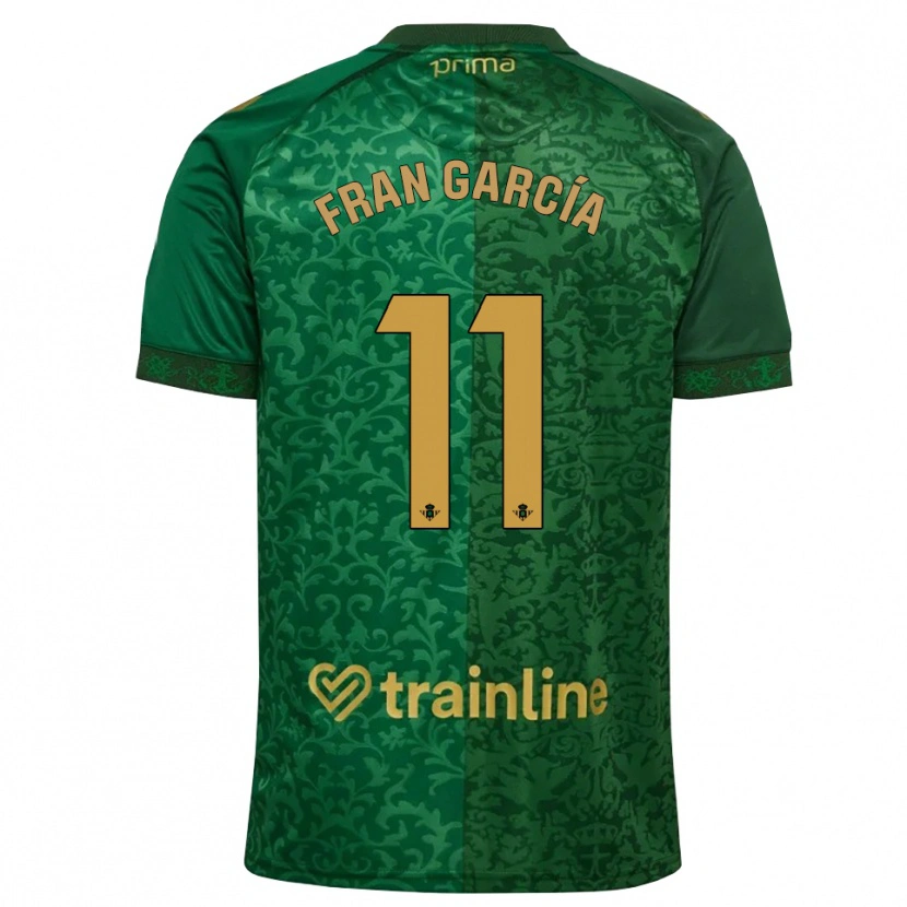 Danxen Mujer Camiseta Fran García #11 Verde Bosque Dorado Oscuro 2ª Equipación 2026/27 La Camisa México