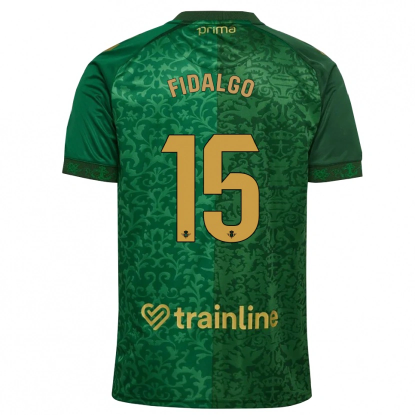 Danxen Mujer Camiseta Álvaro Fidalgo #15 Verde Bosque Dorado Oscuro 2ª Equipación 2026/27 La Camisa México