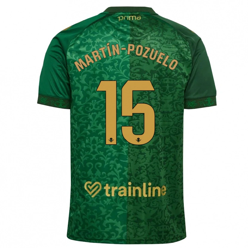 Danxen Mujer Camiseta Esther Martín-Pozuelo #15 Verde Bosque Dorado Oscuro 2ª Equipación 2026/27 La Camisa México