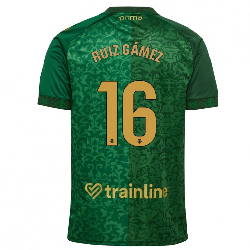 Danxen Mujer Camiseta María Ruiz #16 Verde Bosque Dorado Oscuro 2ª Equipación 2026/27 La Camisa México
