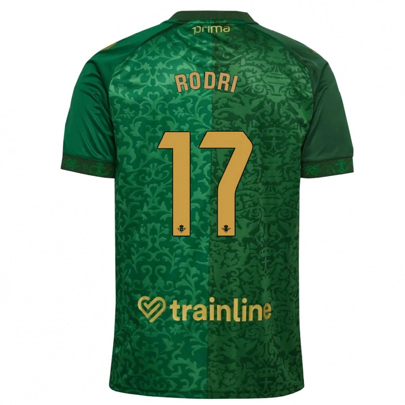 Danxen Mujer Camiseta Rodri Sanchez #17 Verde Bosque Dorado Oscuro 2ª Equipación 2026/27 La Camisa México