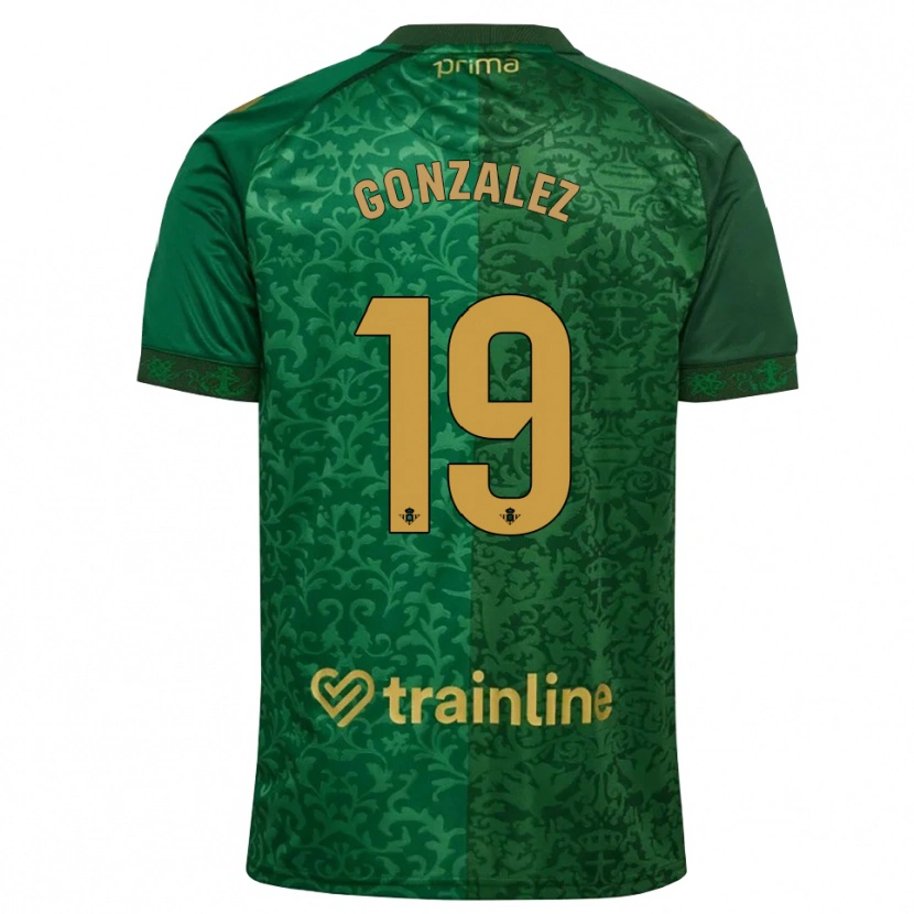Danxen Mujer Camiseta Juan González #19 Verde Bosque Dorado Oscuro 2ª Equipación 2026/27 La Camisa México