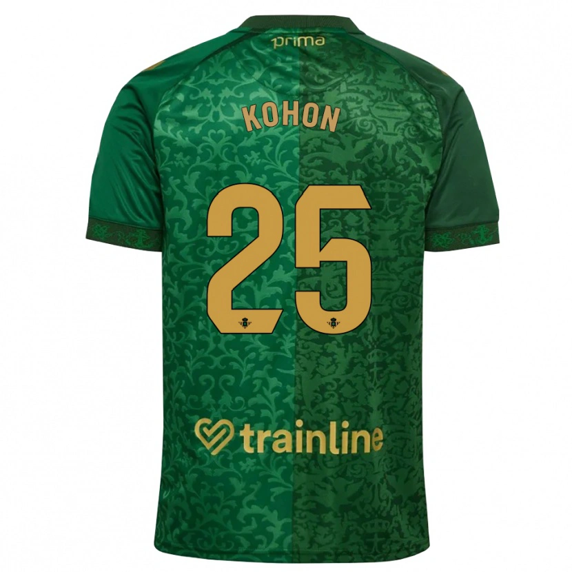 Danxen Mujer Camiseta Rudy Kohon #25 Verde Bosque Dorado Oscuro 2ª Equipación 2026/27 La Camisa México
