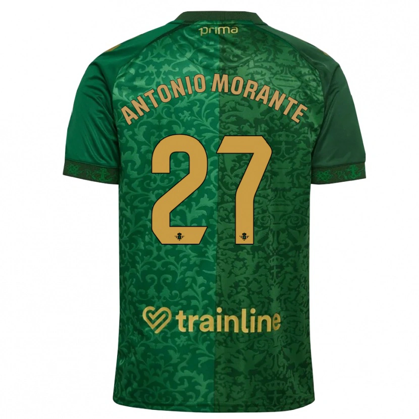 Danxen Mujer Camiseta José Antonio Morante #27 Verde Bosque Dorado Oscuro 2ª Equipación 2026/27 La Camisa México
