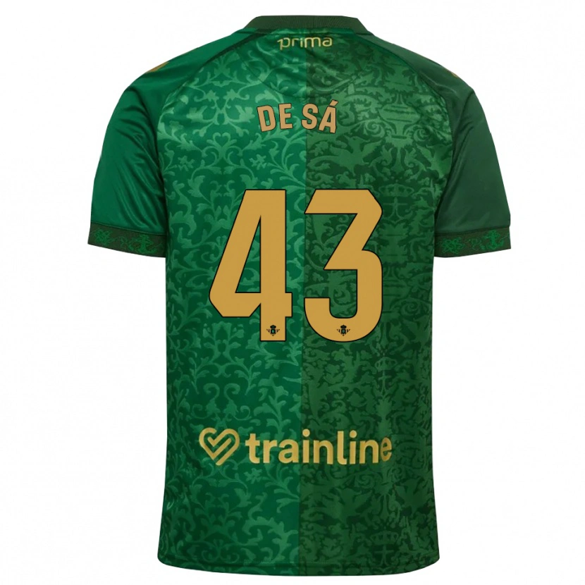 Danxen Mujer Camiseta Rubén De Sá #43 Verde Bosque Dorado Oscuro 2ª Equipación 2026/27 La Camisa México