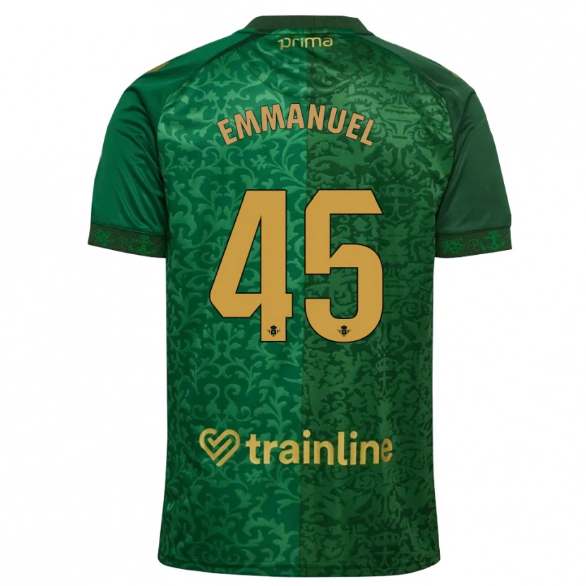 Danxen Mujer Camiseta Jean Emmanuel N'agoran #45 Verde Bosque Dorado Oscuro 2ª Equipación 2026/27 La Camisa México