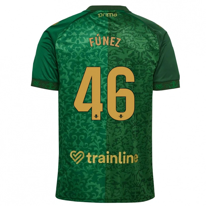 Danxen Mujer Camiseta Rica Fúnez #46 Verde Bosque Dorado Oscuro 2ª Equipación 2026/27 La Camisa México