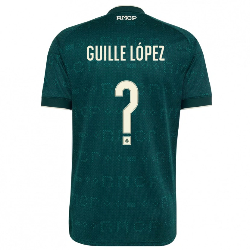 Danxen Mujer Camiseta Guille López #0 Gris Pizarra Oscuro Blanco 2ª Equipación 2026/27 La Camisa México